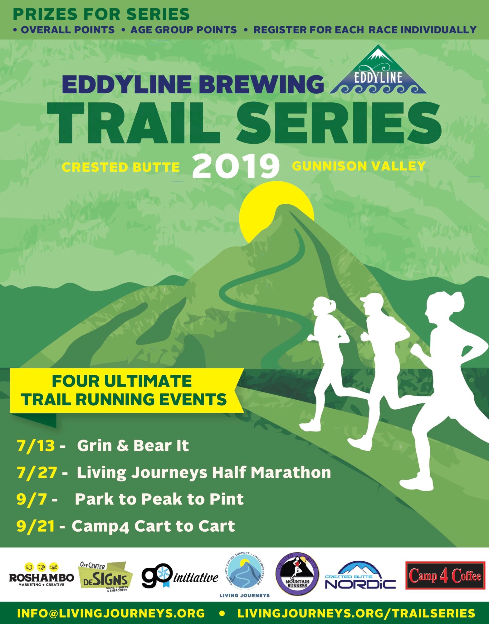 Camp 4 Coffee Cart to Cart Trail Run CB Mountain Runners